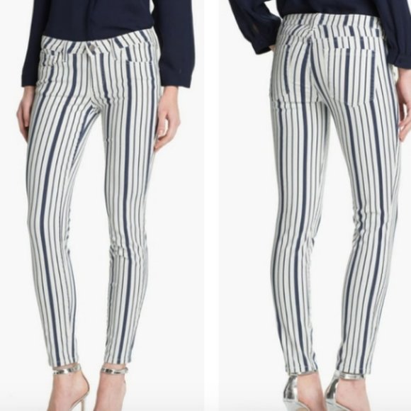 JOIE 'Nailah' Striped Skinny Pants - Picture 1 of 4